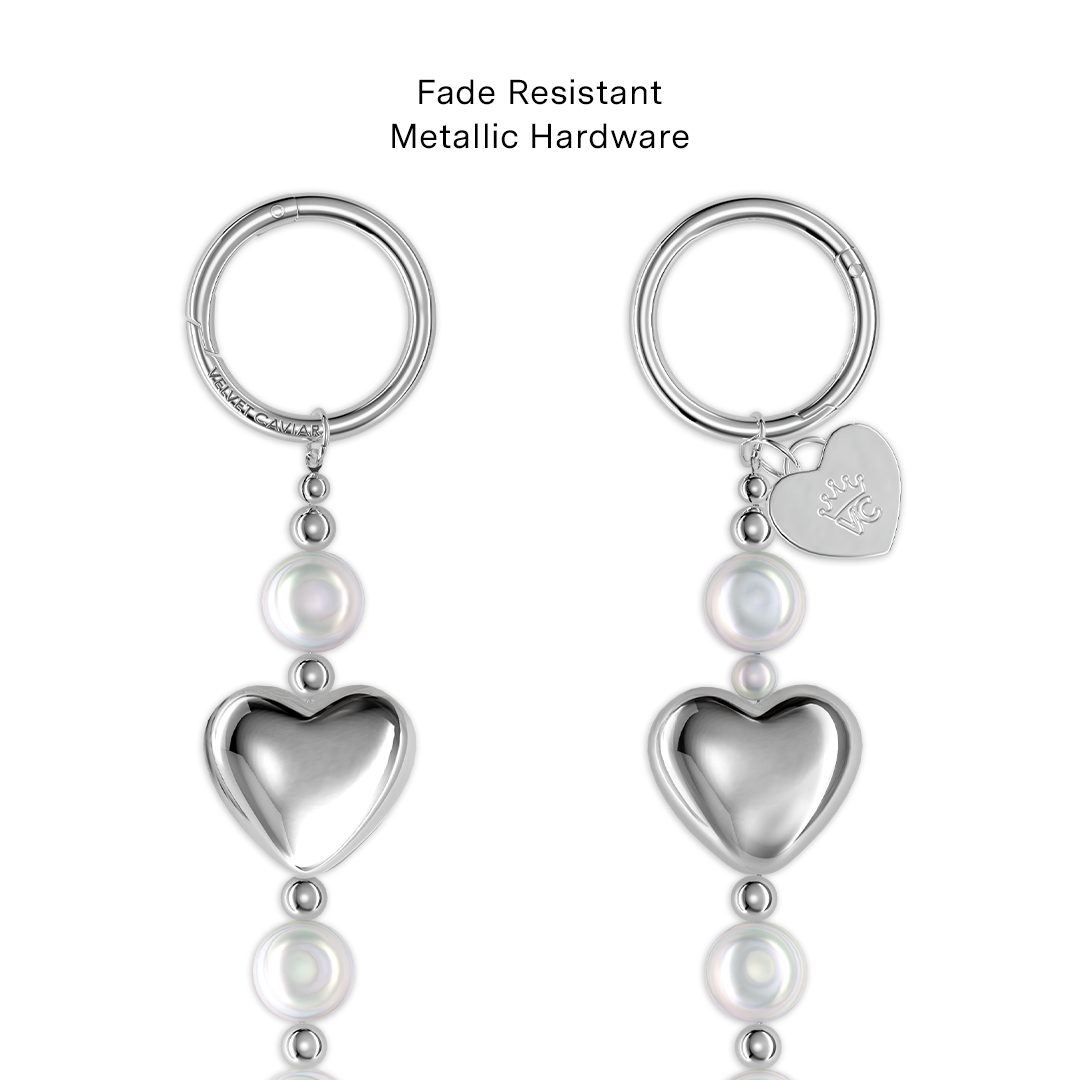 Pearl Heart Bag Chain