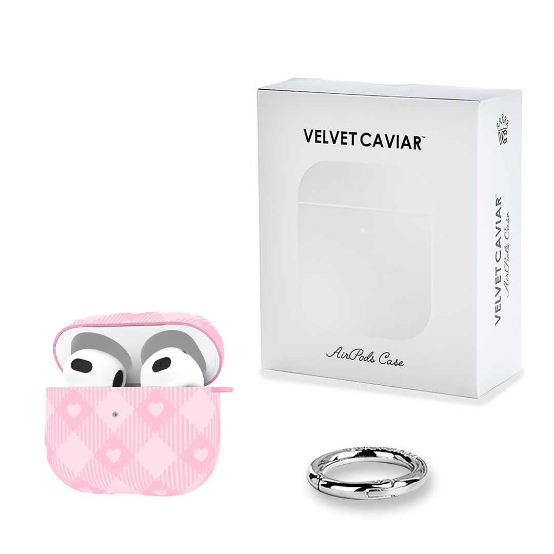 Dolly Pink Gingham AirPod Case