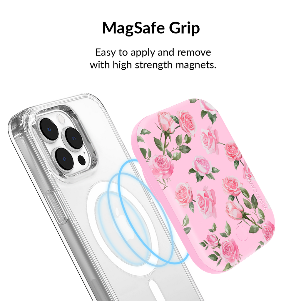 Baby Pink Roses MagSafe Battery Power Pack
