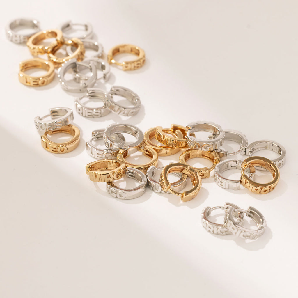 Pisces Huggie Hoop Earrings | Final Sale - Image 4