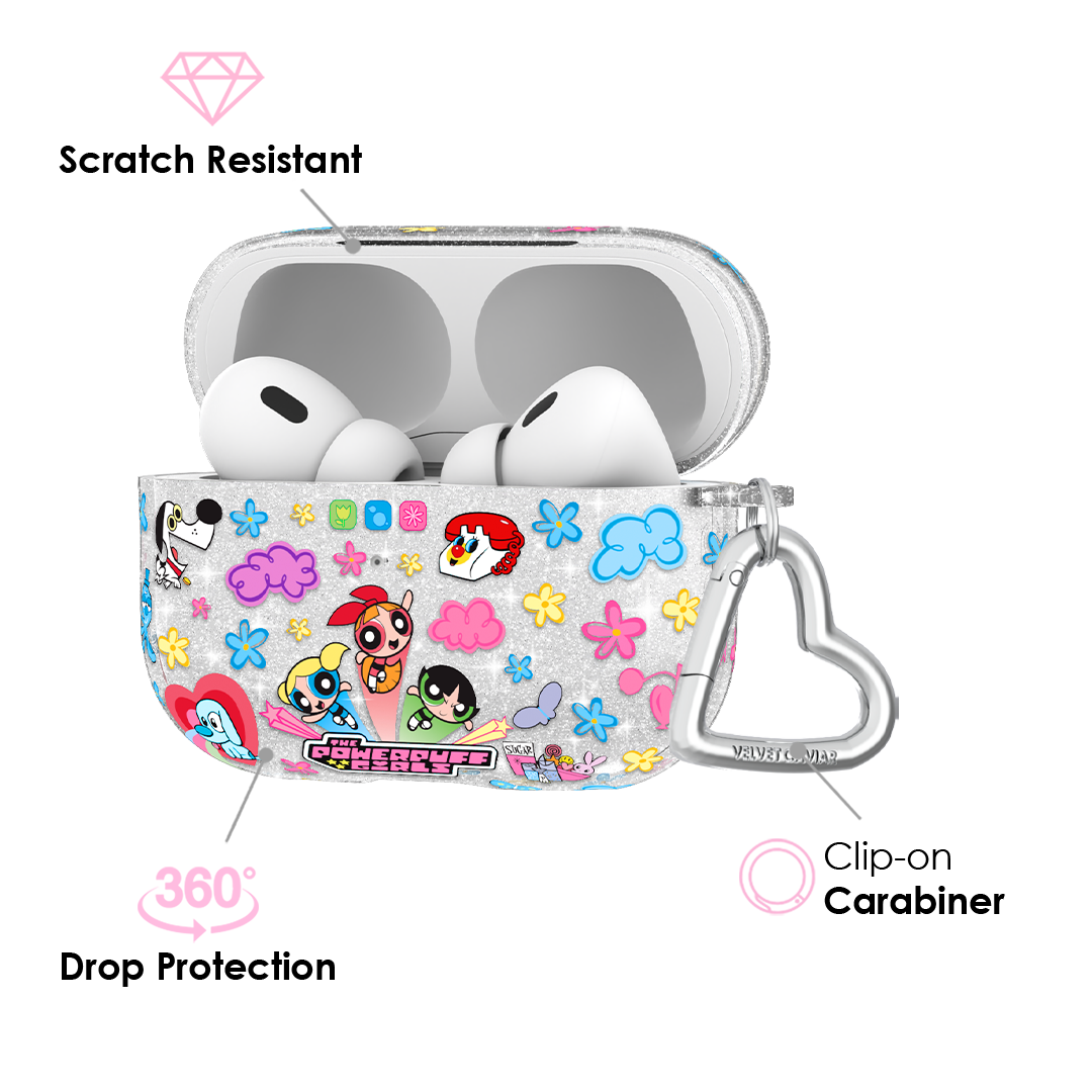 The Powerpuff Girls Girl Power Glitter AirPod Case