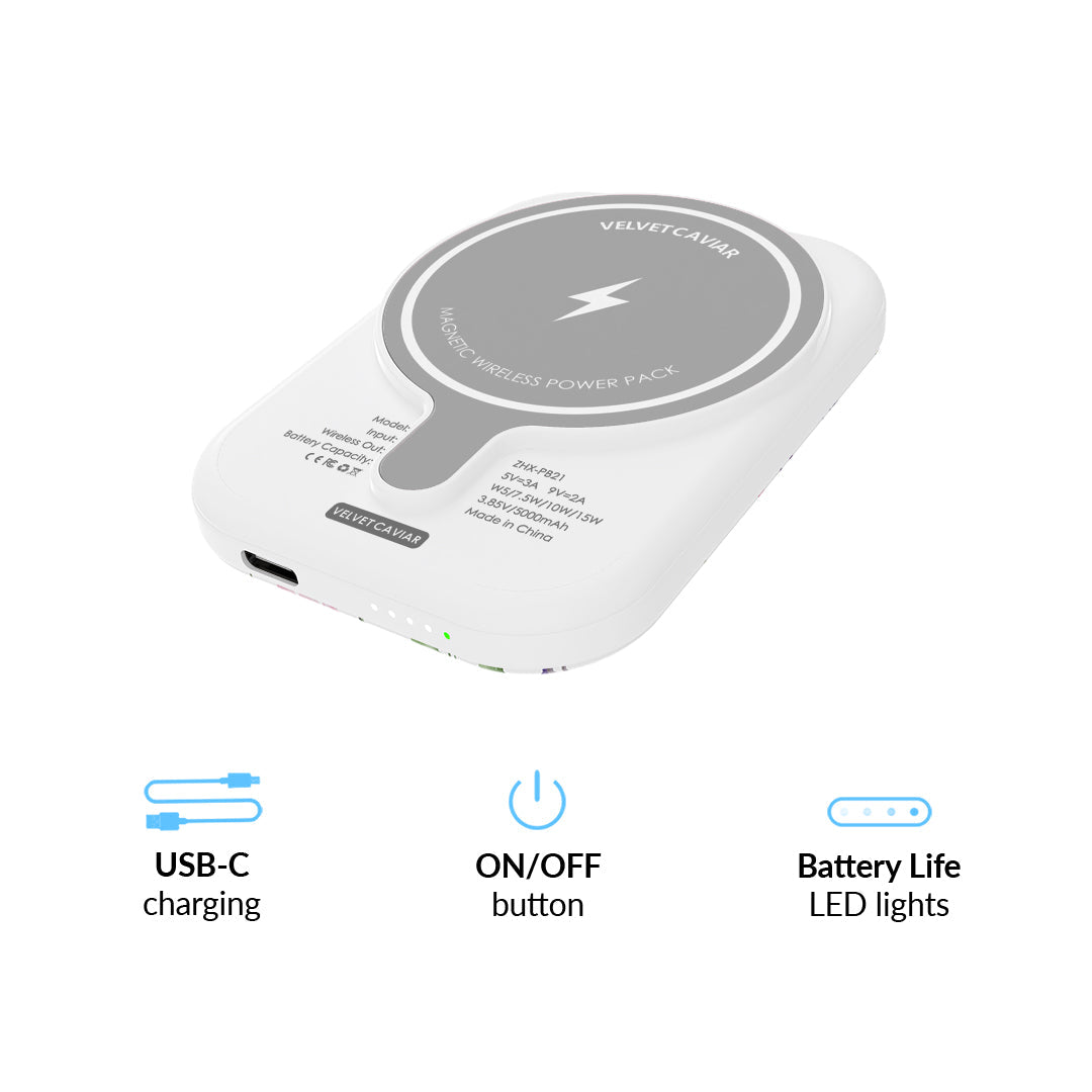 Enchanted Floral MagSafe Battery Power Pack
