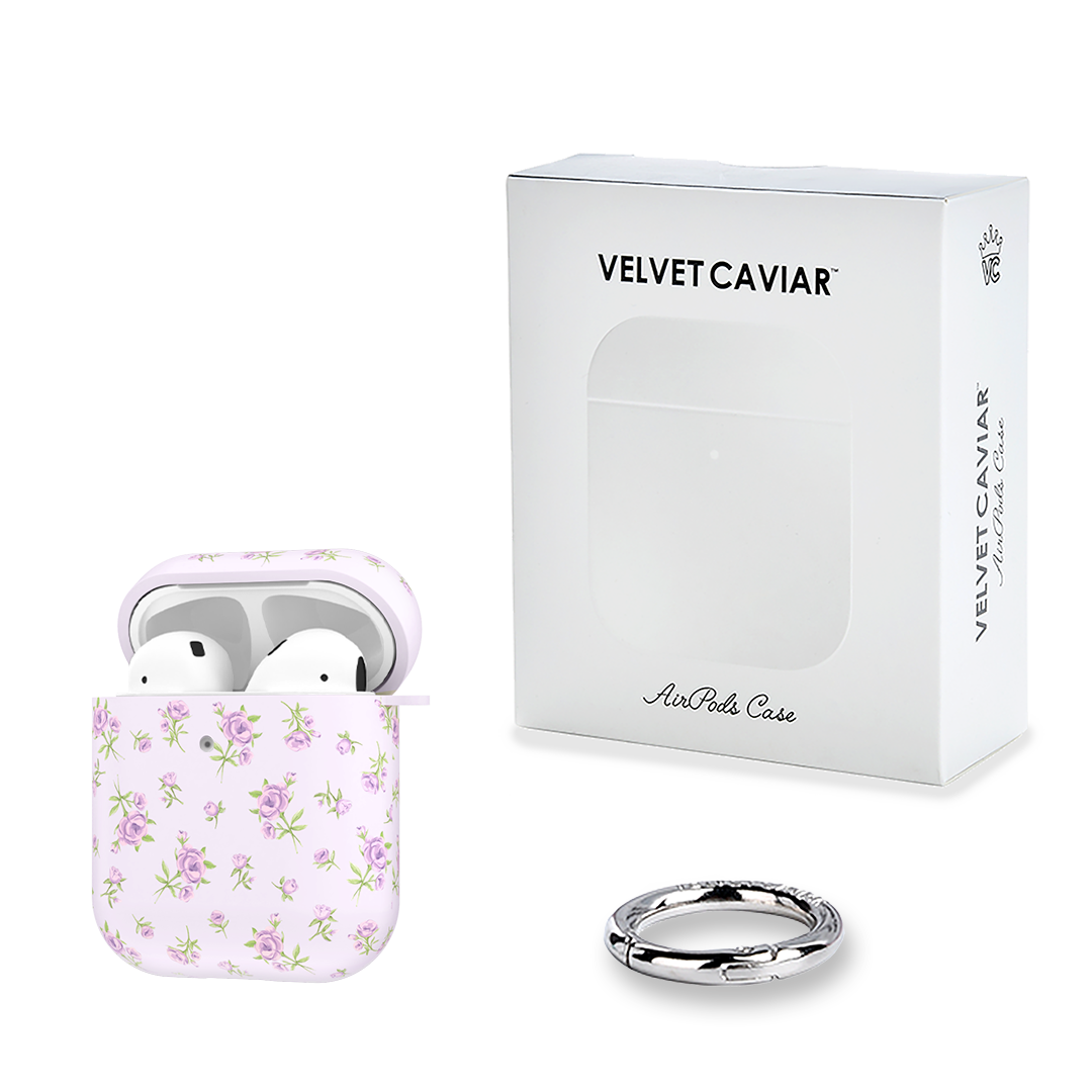 Dainty Lilac Floral AirPod Case