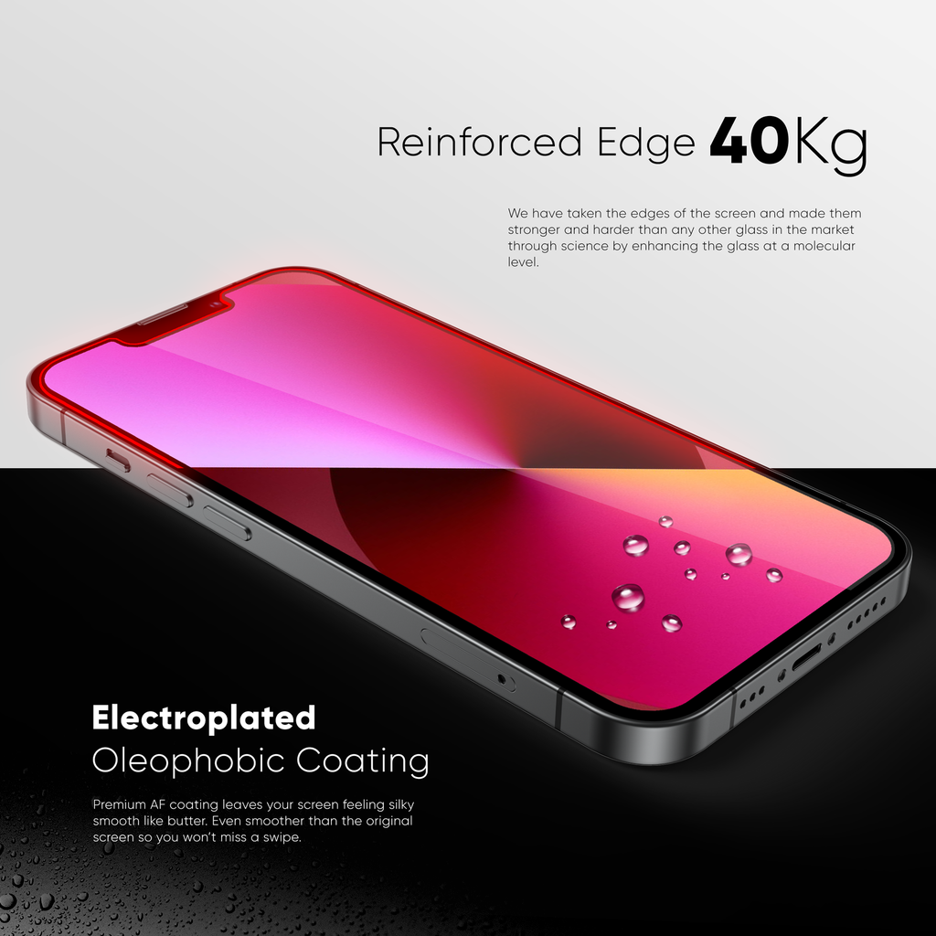 NanoArmour for iPhone 13 Pro Max Screen Protector Anti-Dust Edge-to-Edge