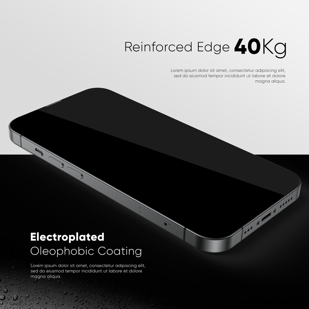 NanoArmour for iPhone 13 Pro Privacy Screen Protector Edge-to-Edge