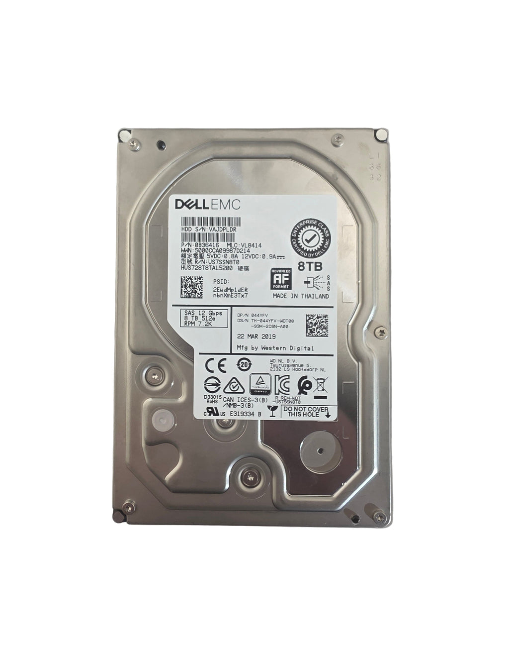Dell SAS 3.5" 8TB NL 7.2K 12GBPS 512e
