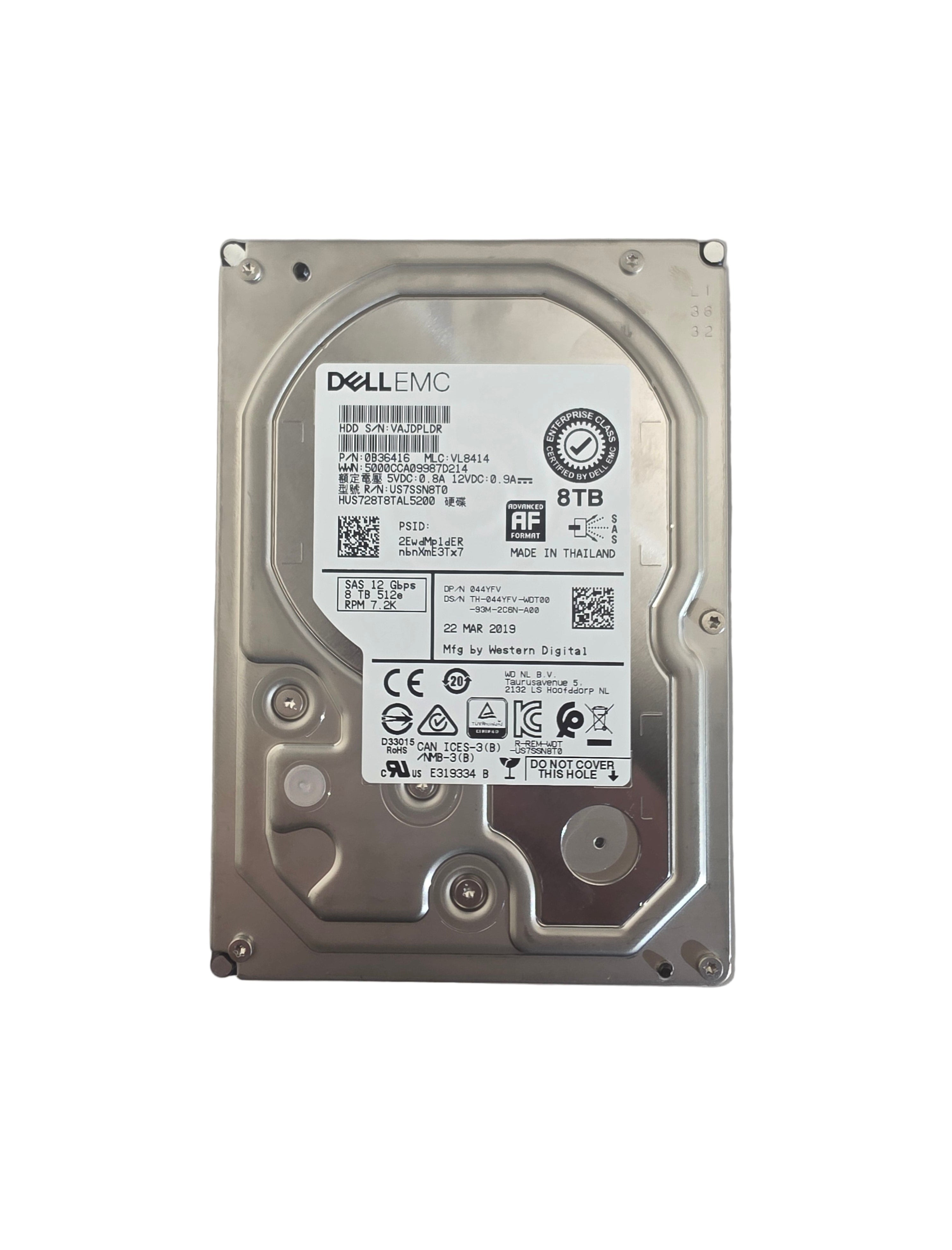 Dell SAS 3.5" 8TB NL 7.2K 12GBPS 512e