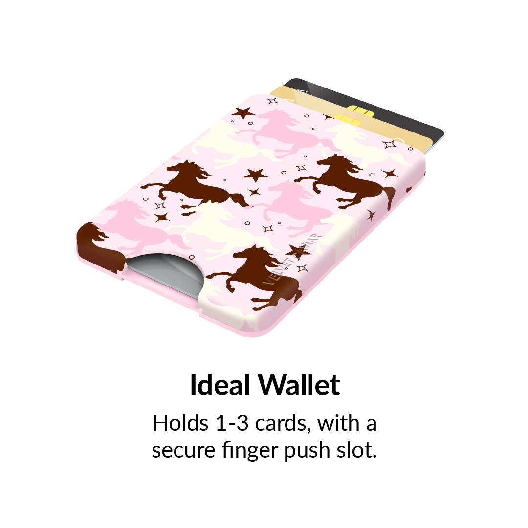 Pink Pony Glitter MagSafe Wallet