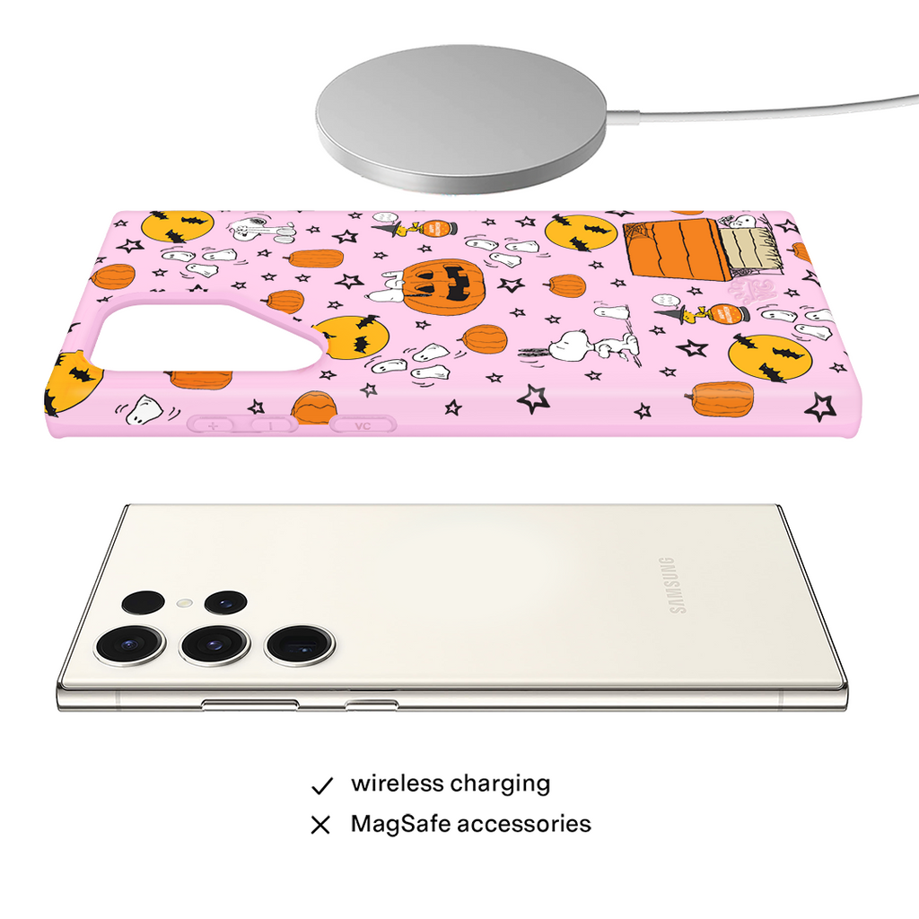 Snoopy Pink Pumpkins Samsung Case