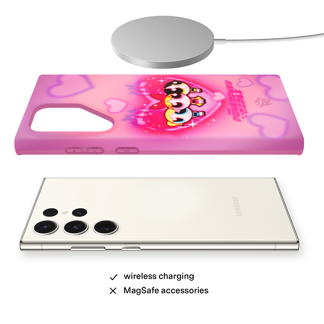 The Powerpuff Girls Airbrush Hearts Samsung Case