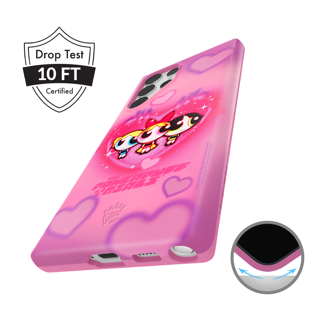 The Powerpuff Girls Airbrush Hearts Samsung Case