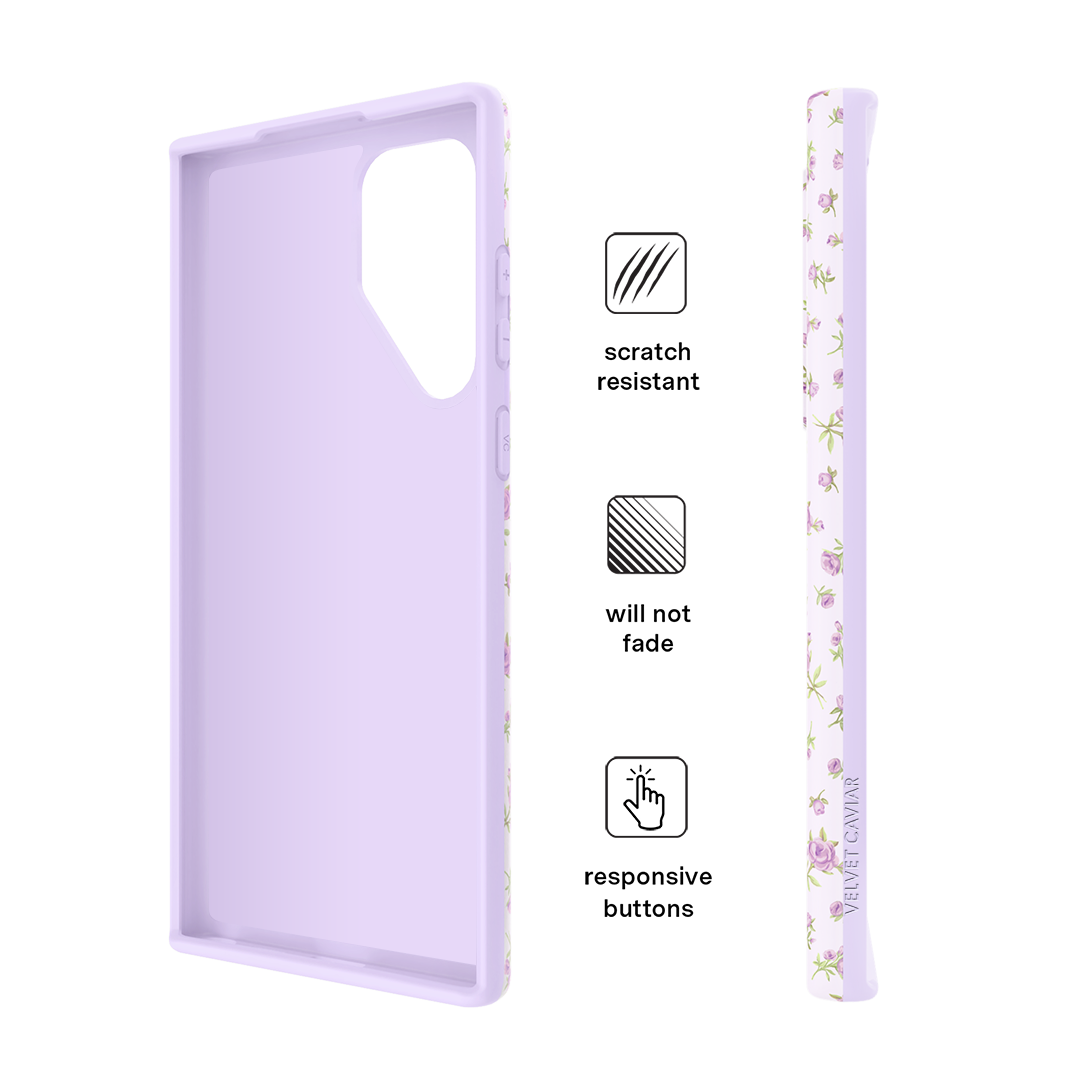 Dainty Lilac Floral Samsung Case