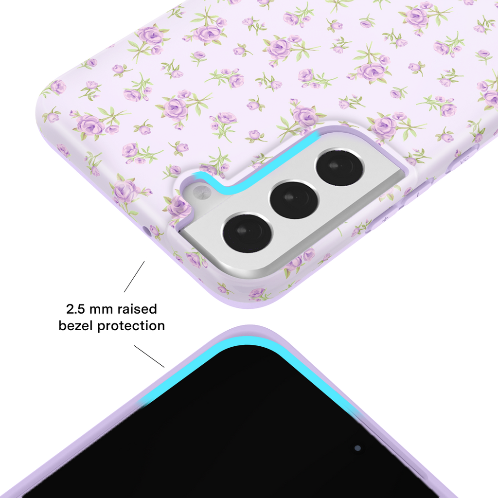 Dainty Lilac Floral Samsung Case