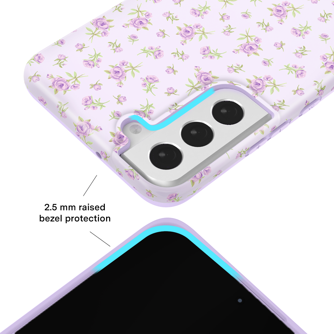 Dainty Lilac Floral Samsung Case