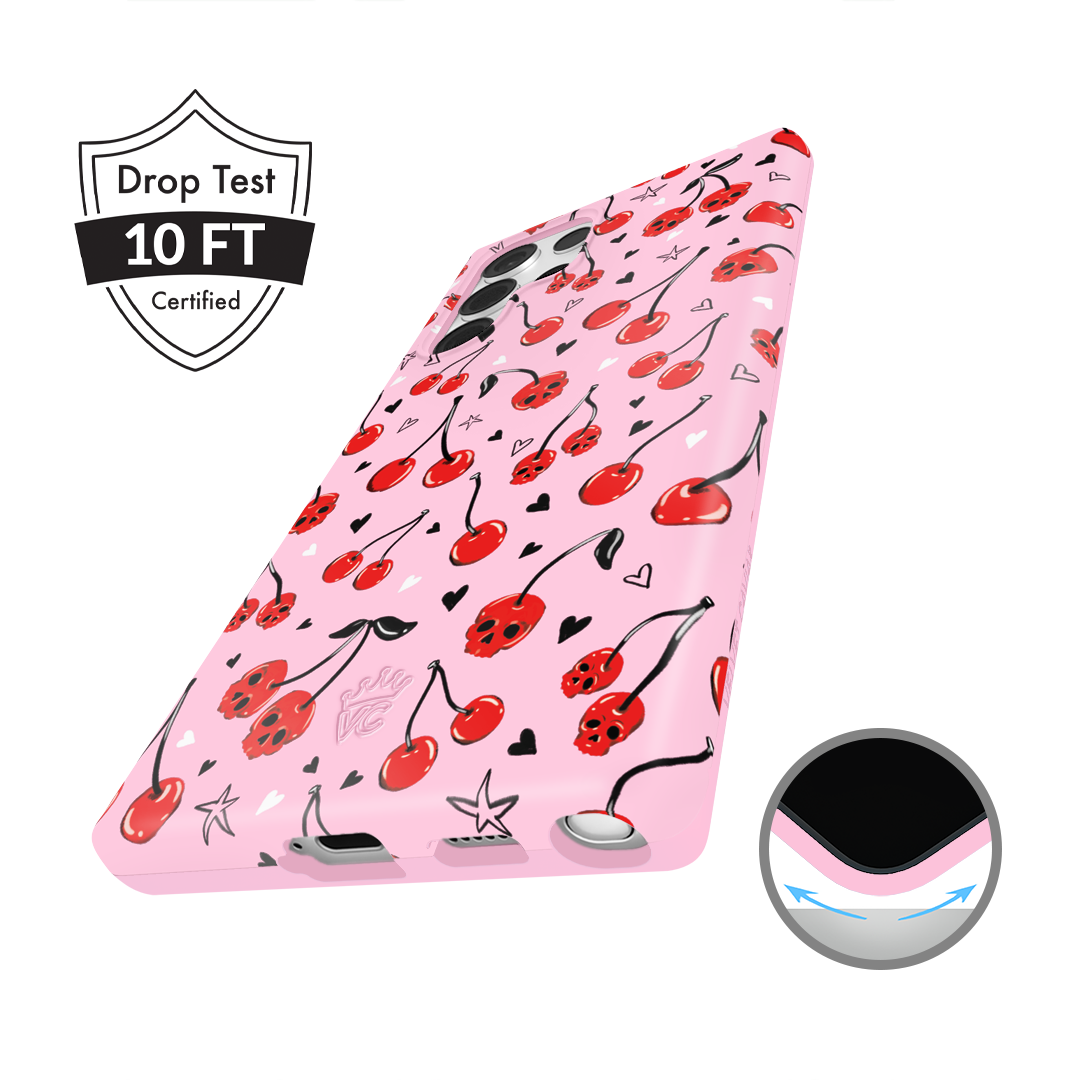 Sour Cherry Skulls Samsung Case