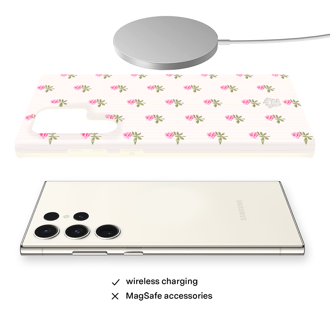Pink Peony Floral Samsung Case