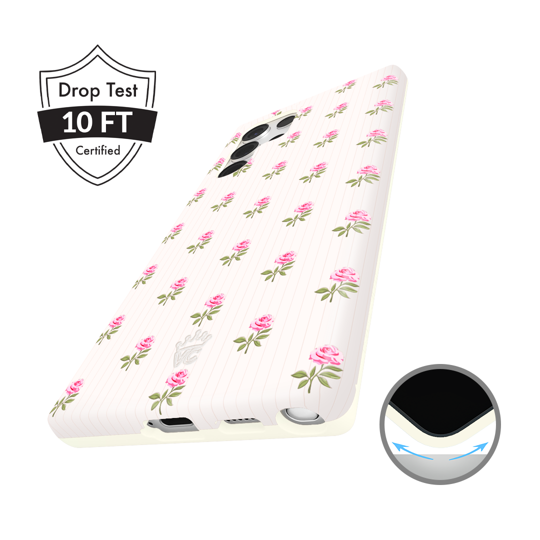 Pink Peony Floral Samsung Case