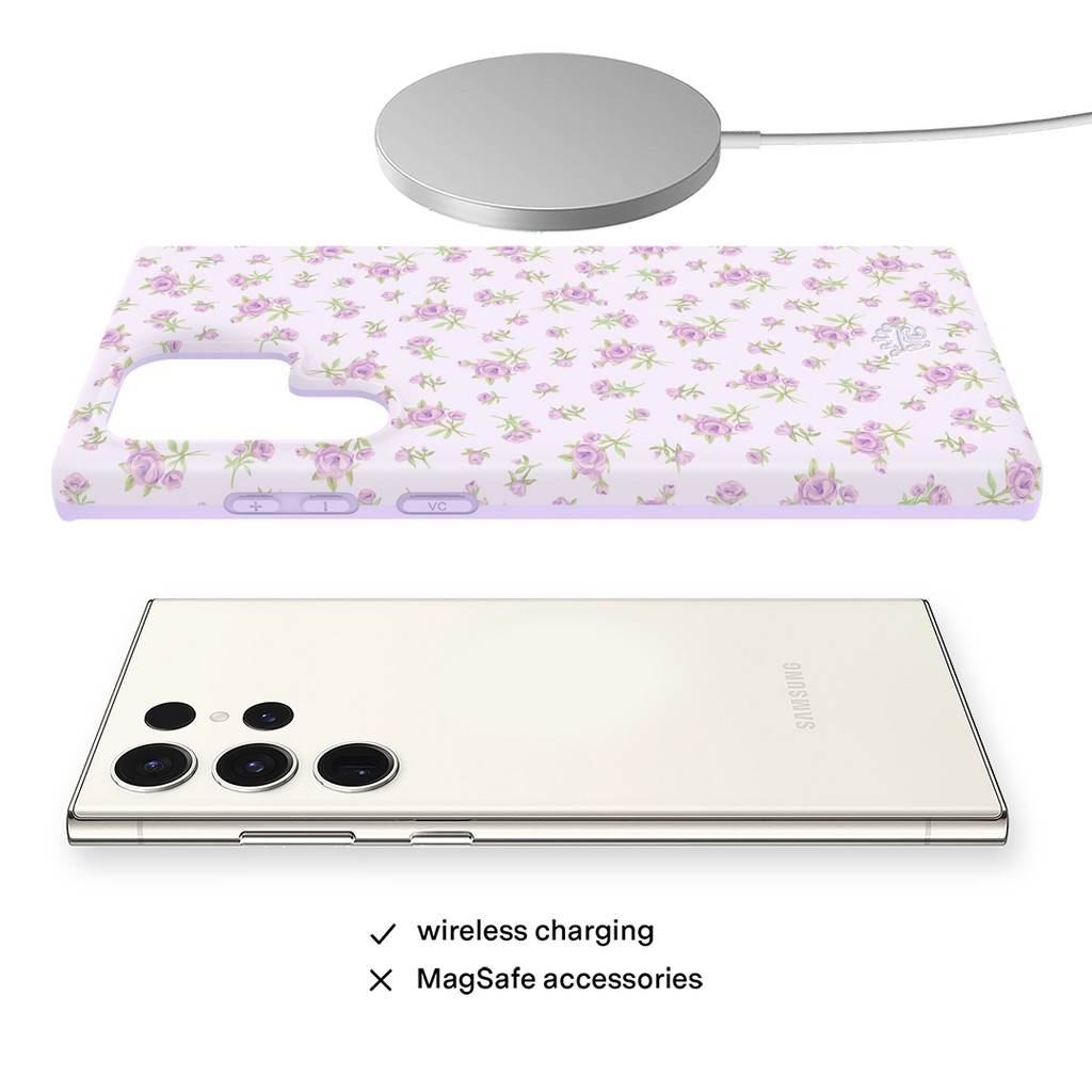 Dainty Lilac Floral Samsung Case