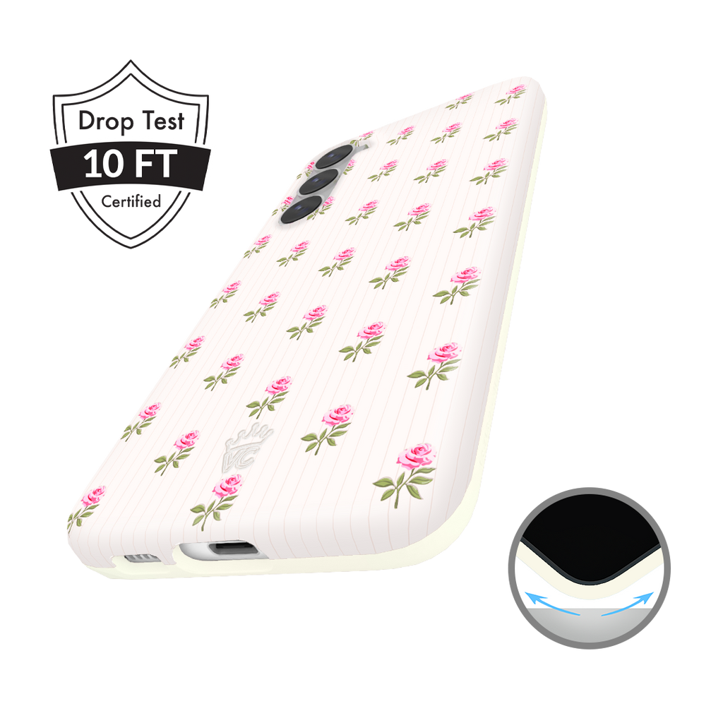 Pink Peony Floral Samsung Case