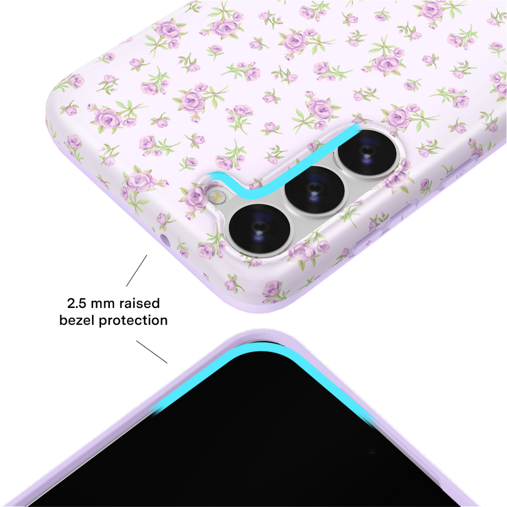 Dainty Lilac Floral Samsung Case