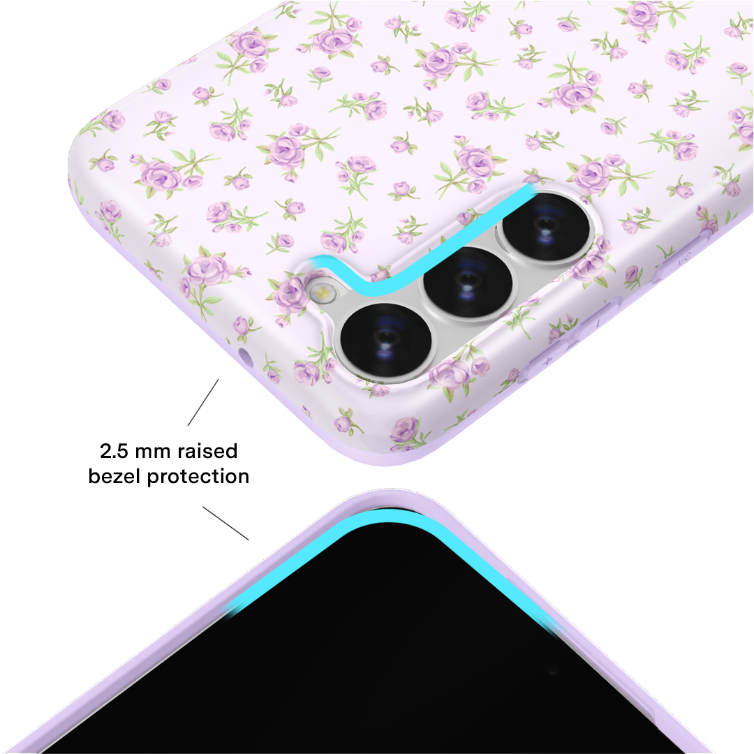 Dainty Lilac Floral Samsung Case