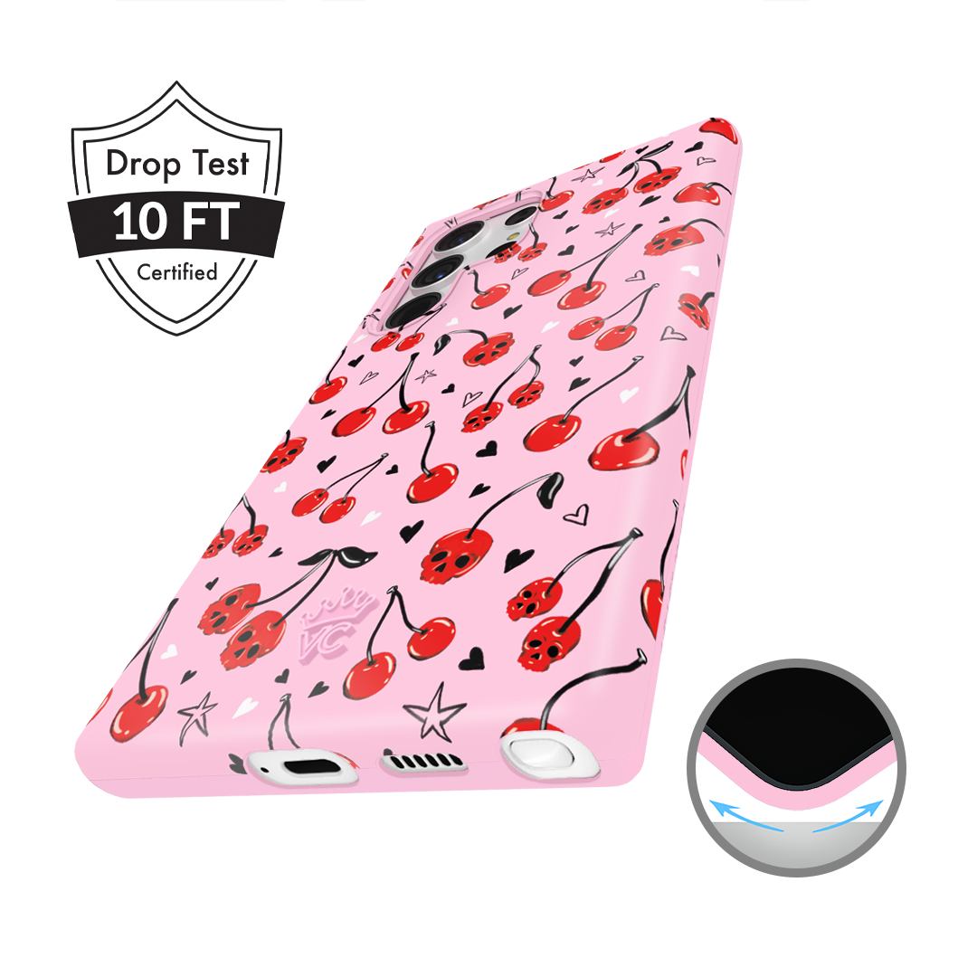 Sour Cherry Skulls Samsung Case