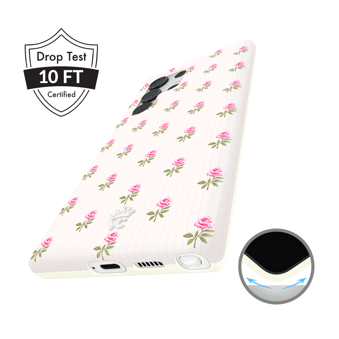 Pink Peony Floral Samsung Case