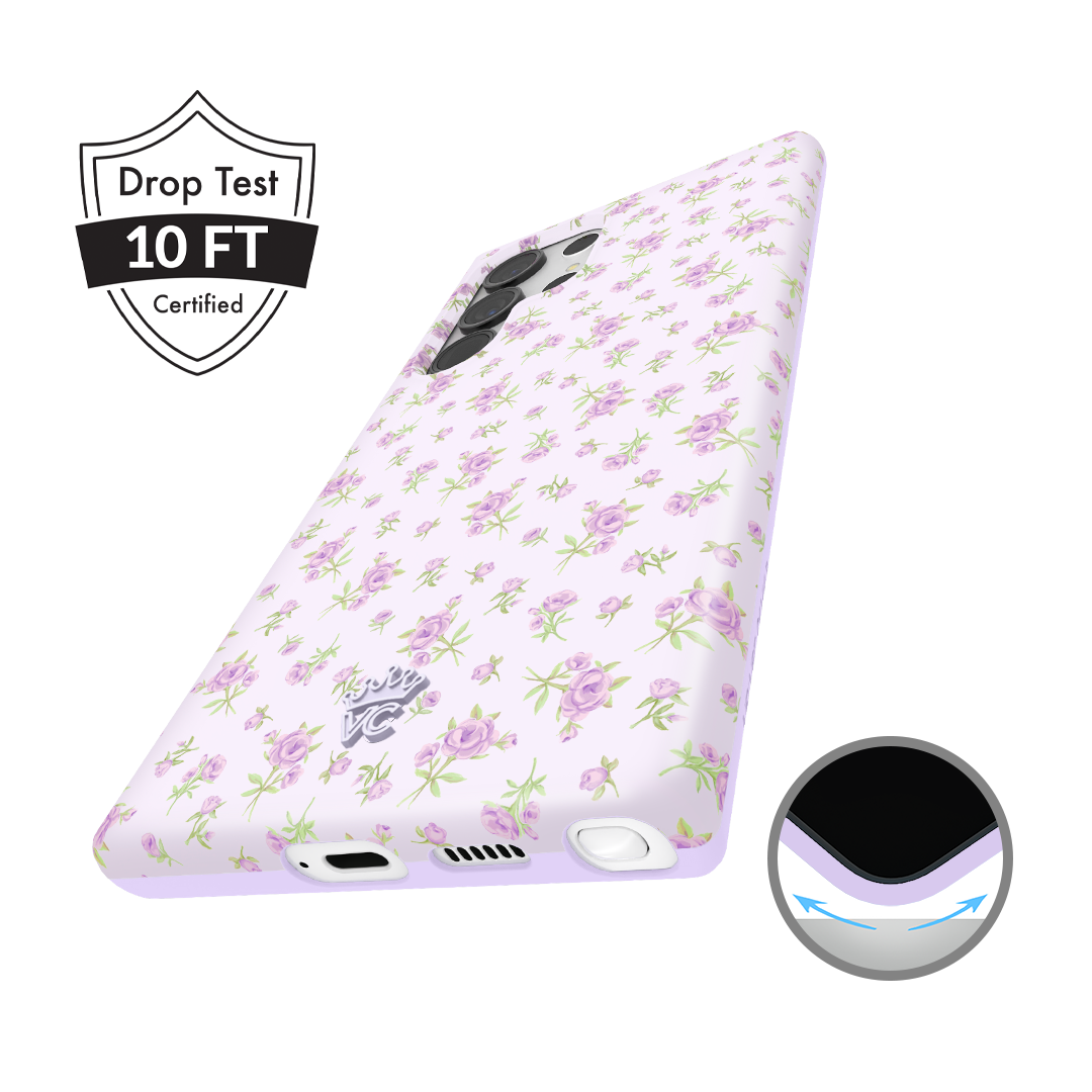 Dainty Lilac Floral Samsung Case