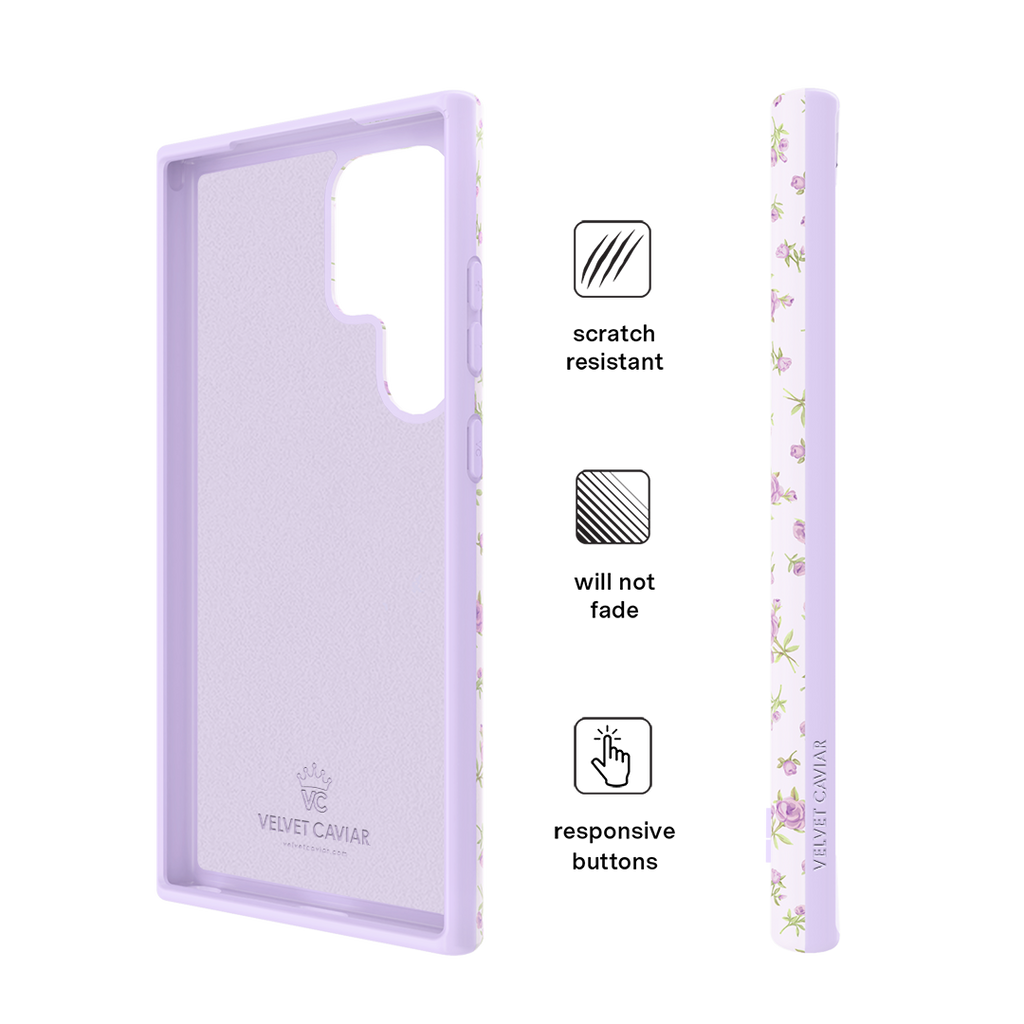 Dainty Lilac Floral Samsung Case