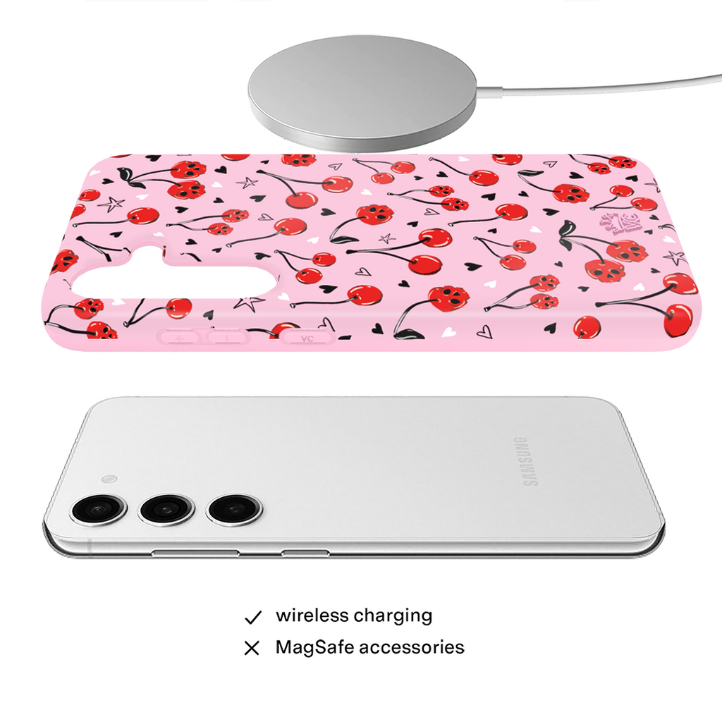 Sour Cherry Skulls Samsung Case