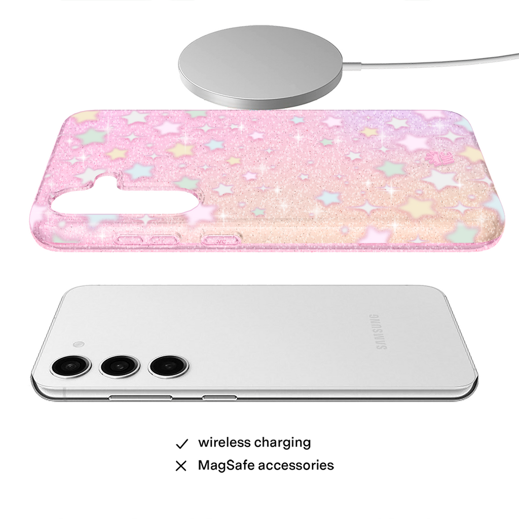 Falling Star Glitter Samsung Case