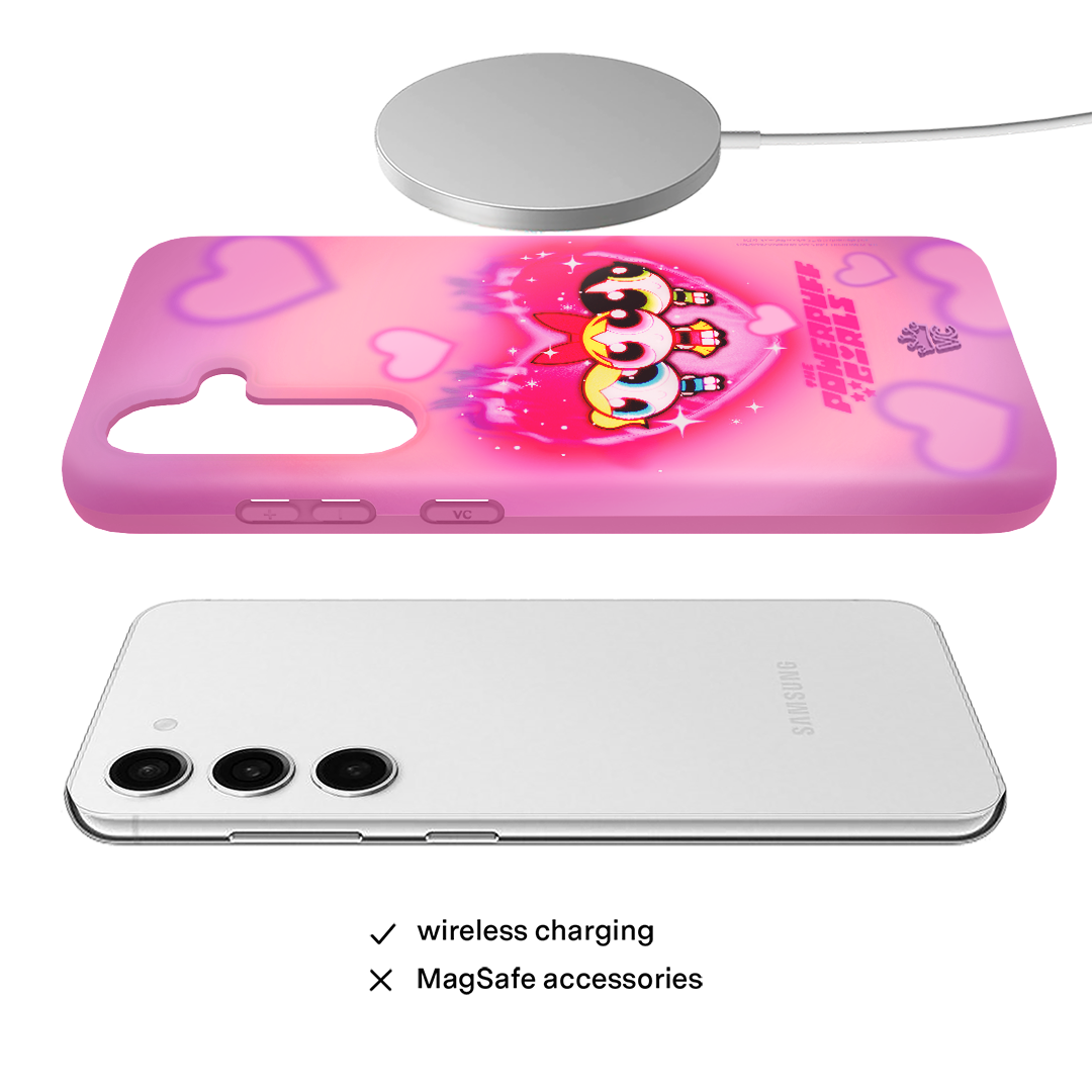 The Powerpuff Girls Airbrush Hearts Samsung Case