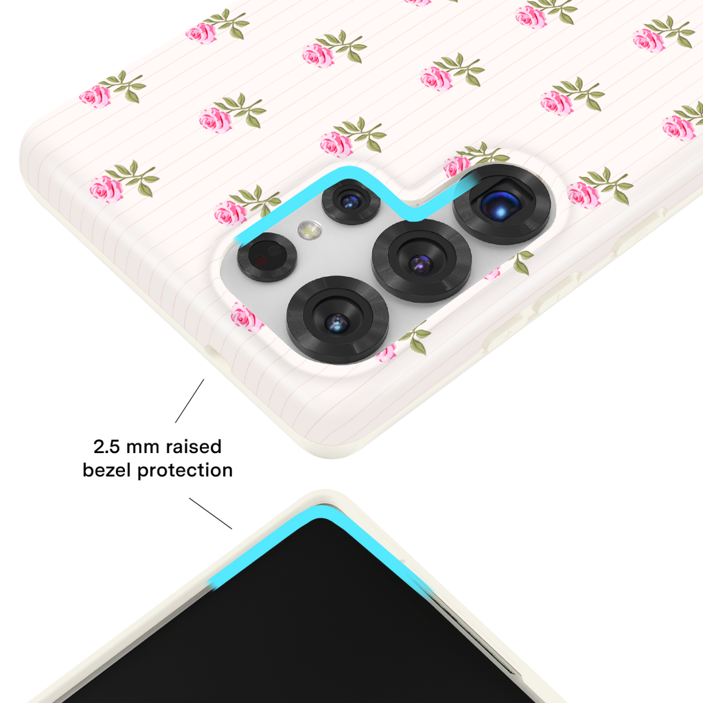 Pink Peony Floral Samsung Case