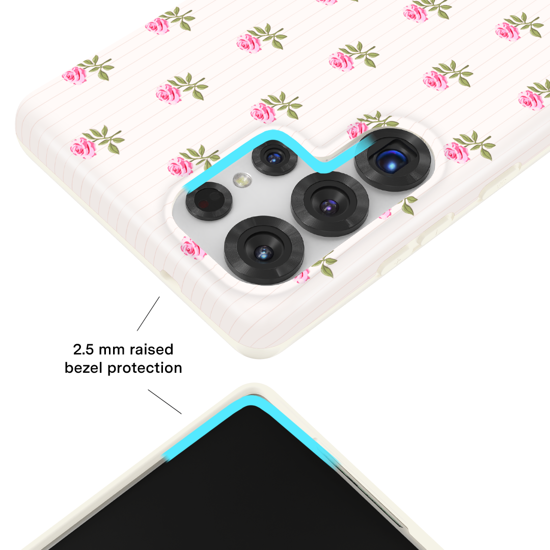 Pink Peony Floral Samsung Case