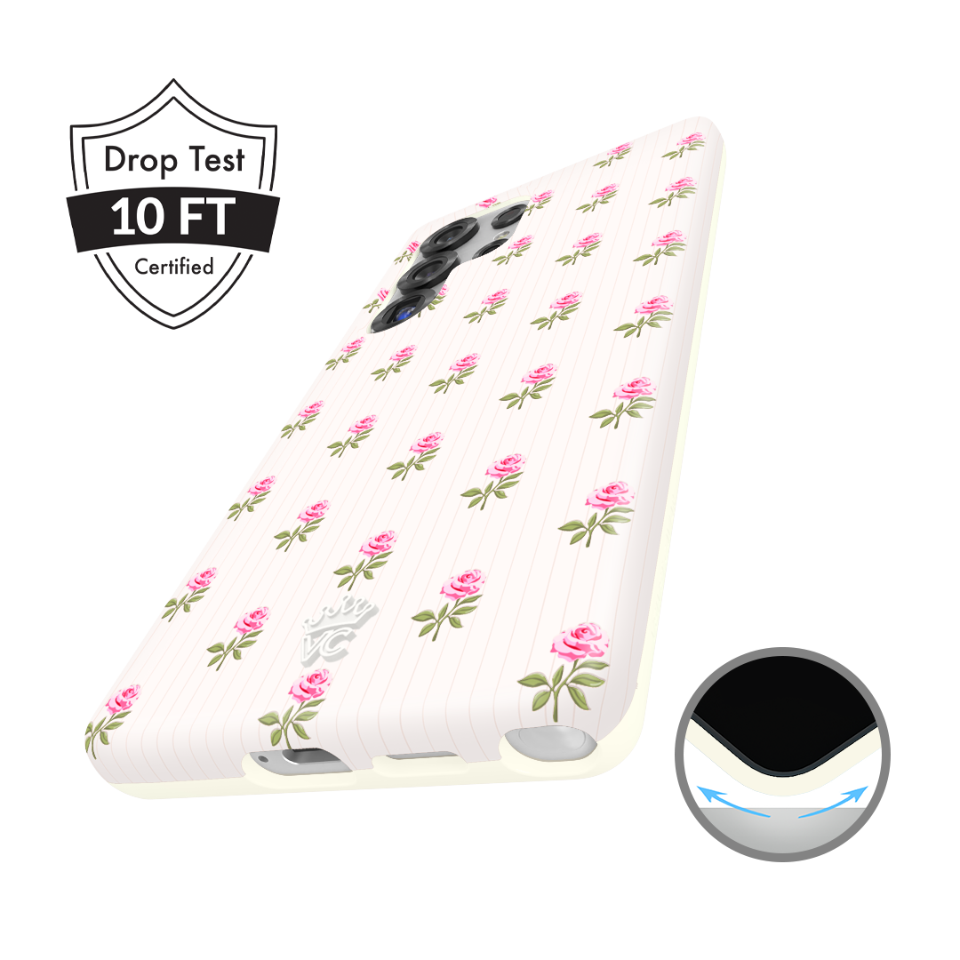 Pink Peony Floral Samsung Case