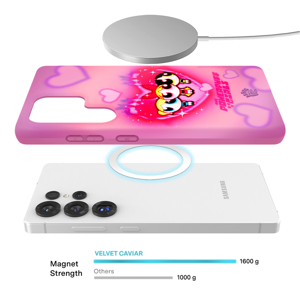 The Powerpuff Girls Airbrush Hearts Samsung Case