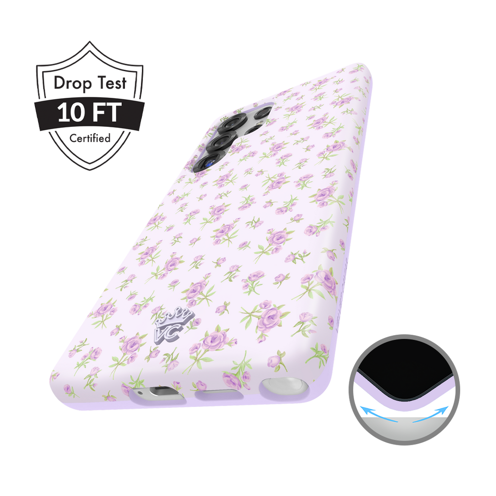 Dainty Lilac Floral Samsung Case