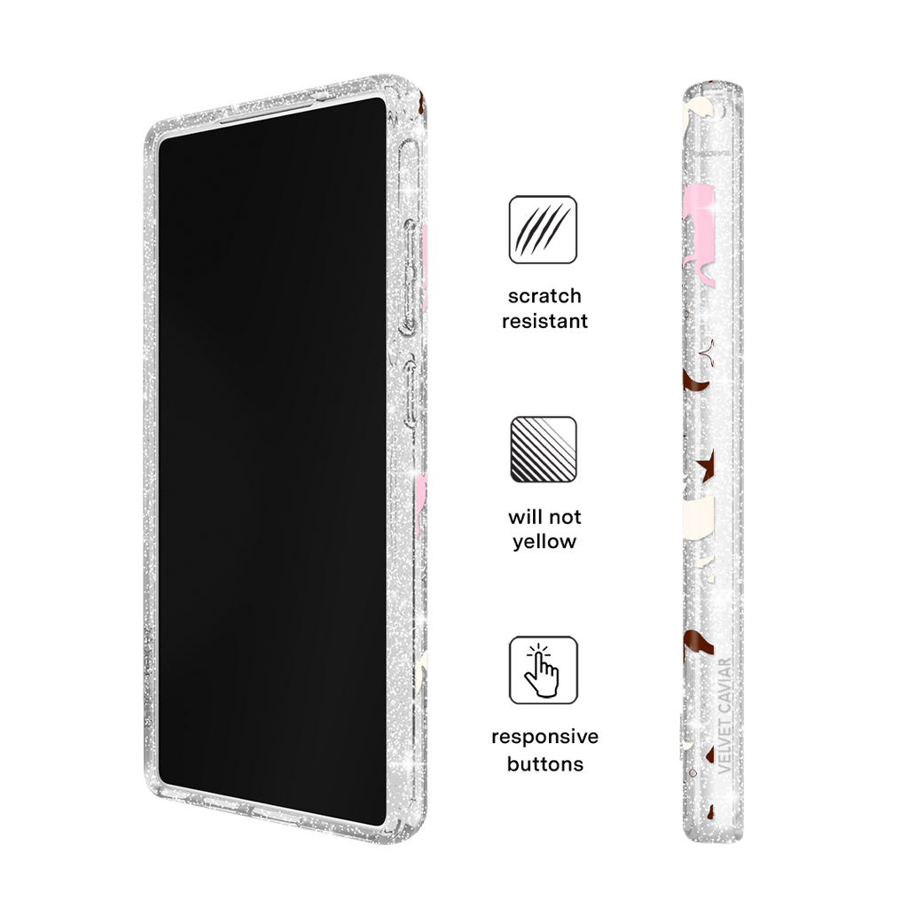 Pink Pony Glitter Samsung Case