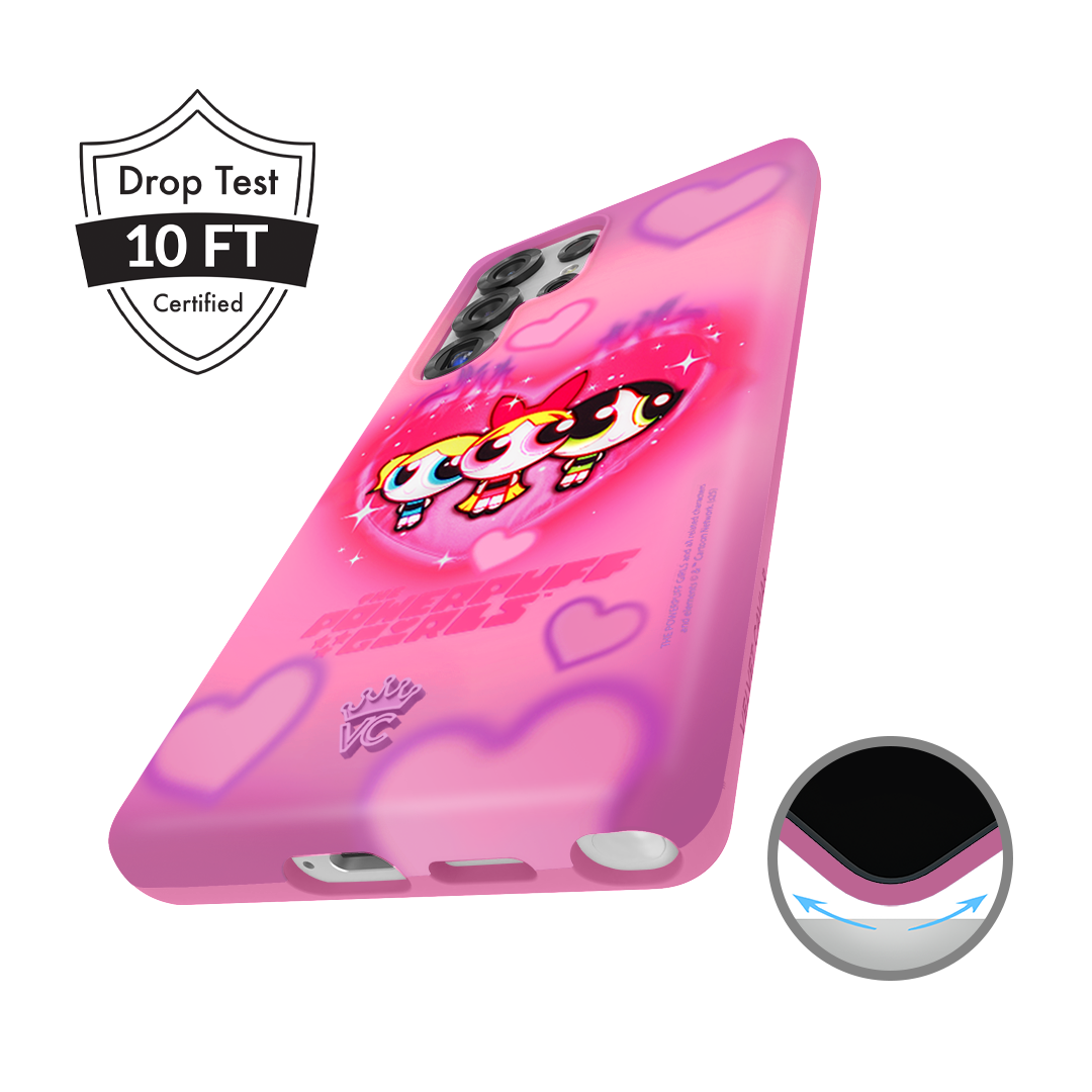 The Powerpuff Girls Airbrush Hearts Samsung Case