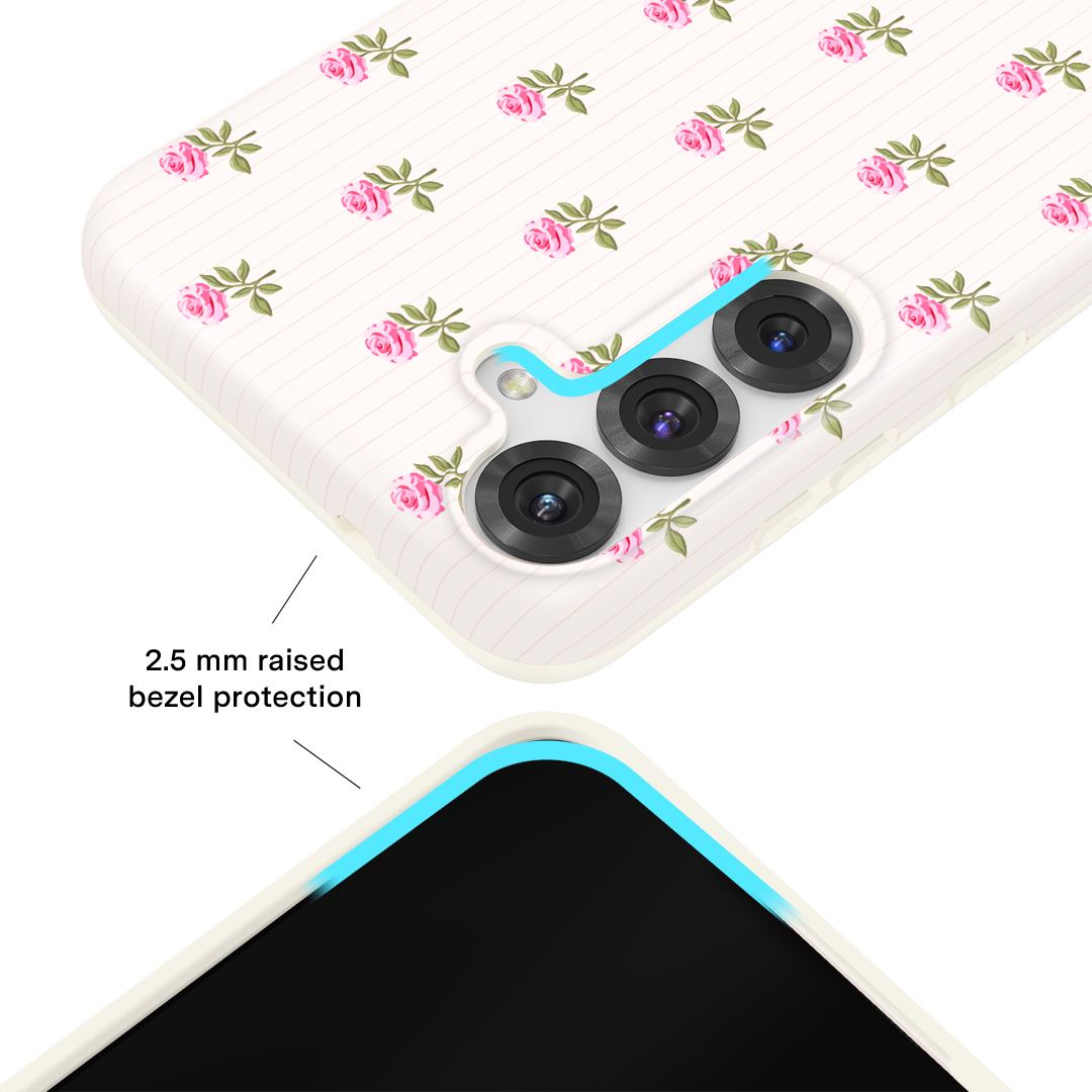 Pink Peony Floral Samsung Case