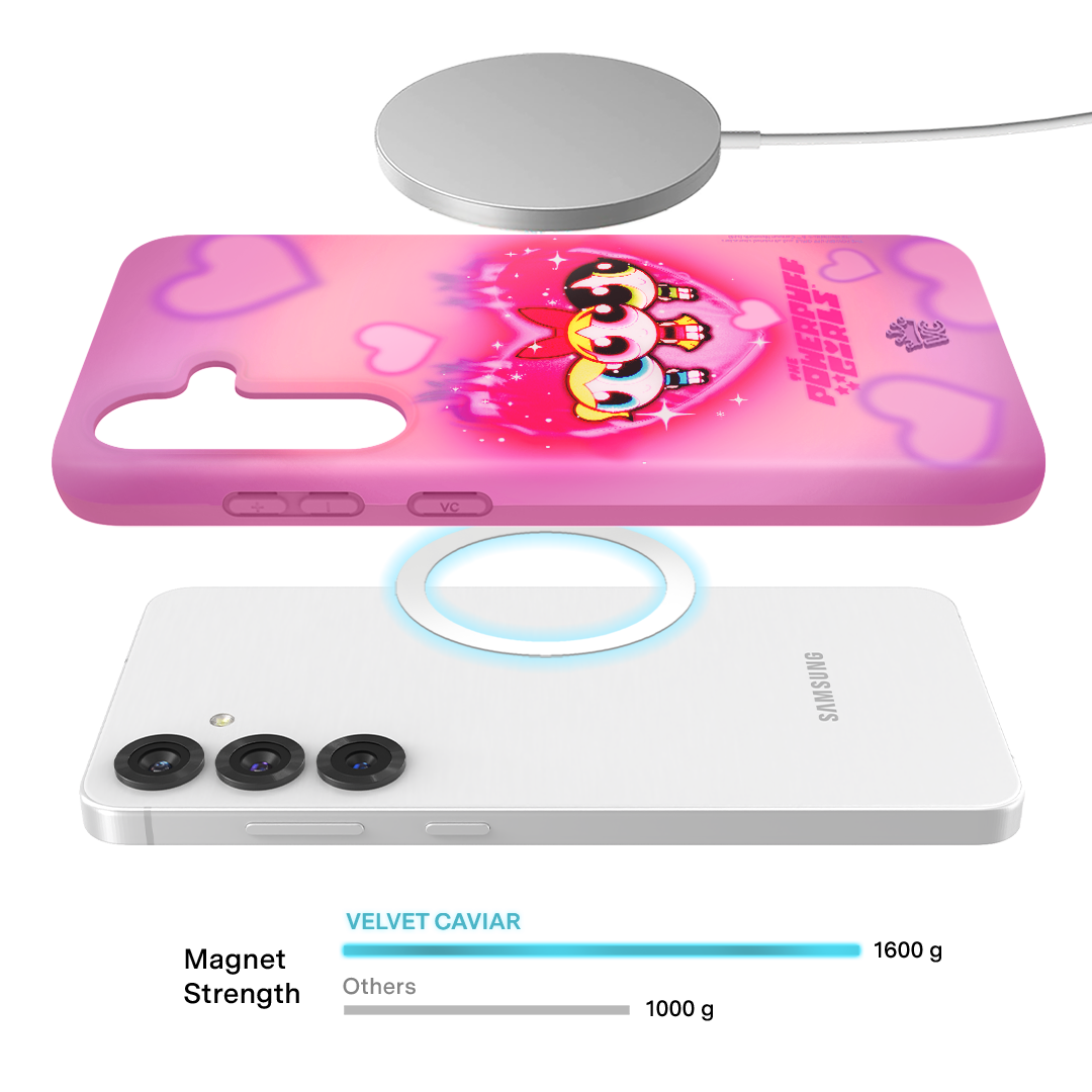 The Powerpuff Girls Airbrush Hearts Samsung Case