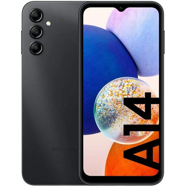 Samsung Galaxy A14 6.6", 128 GB, Nero, Dual-SIM, SM-A145RZKVEUE (A)