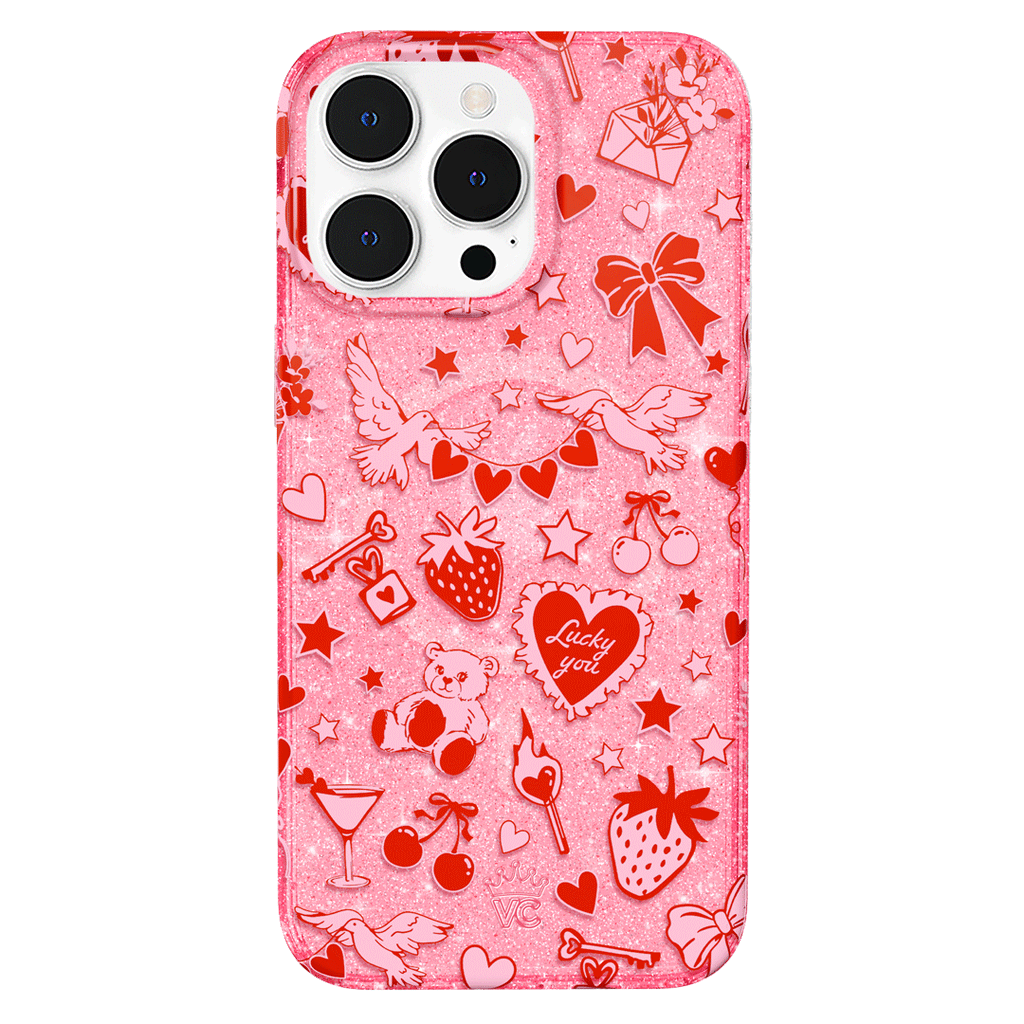 Be Mine Glitter iPhone Case