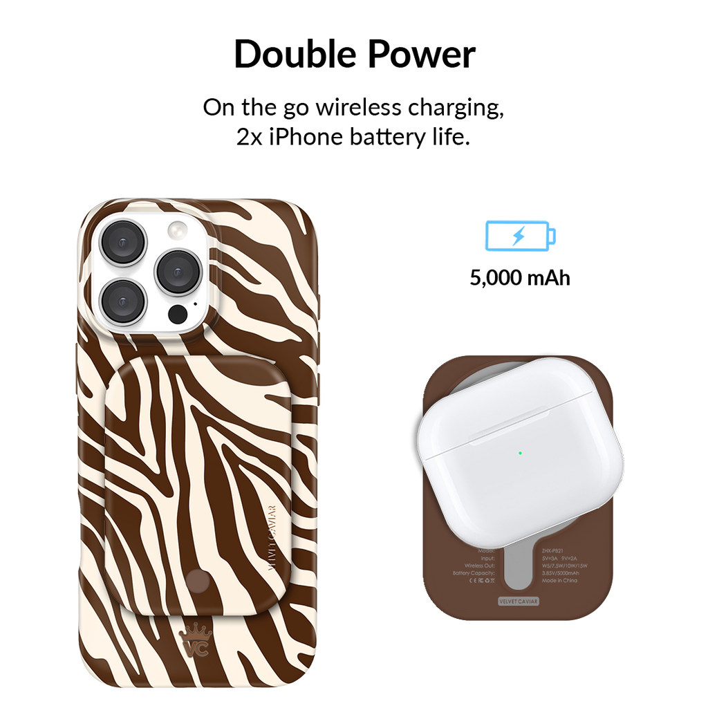 Coco Zebra MagSafe Battery Power Pack